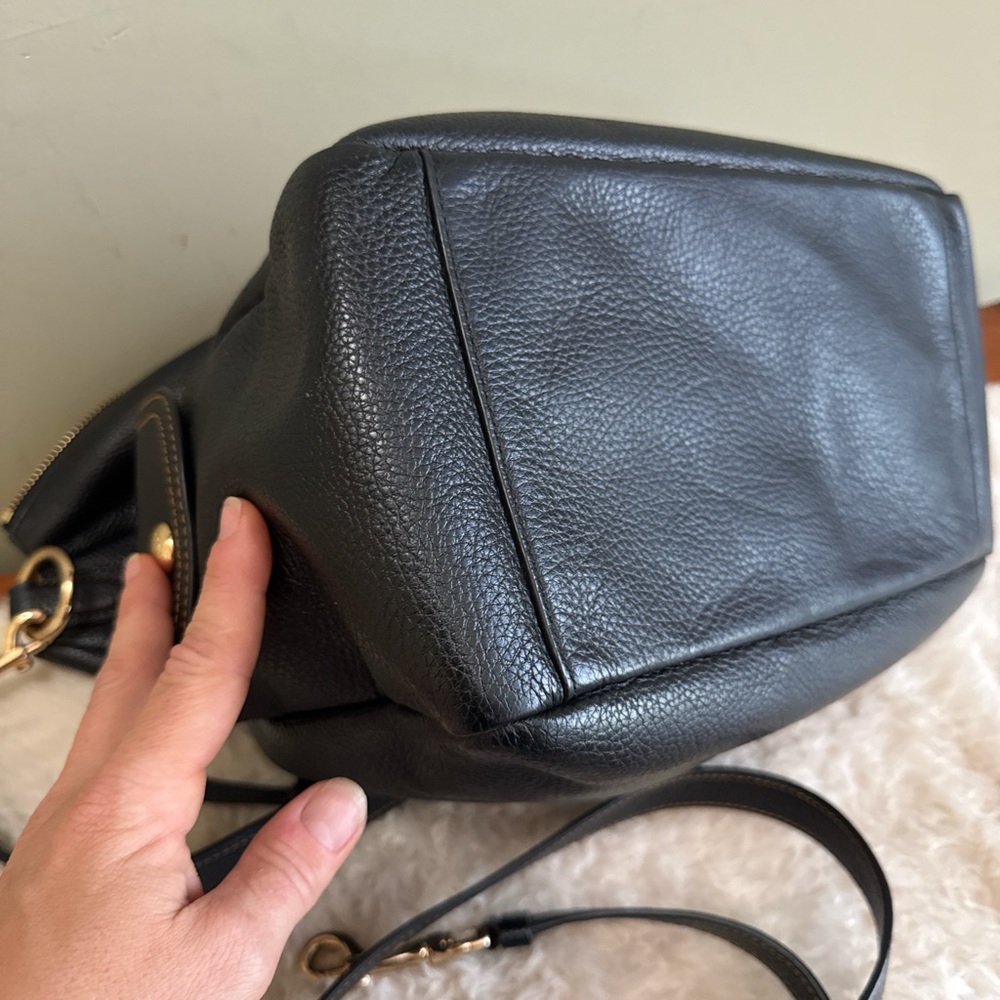 Coach Black Pebbled Leather Penny Hobo Bag - Picture 8 of 8